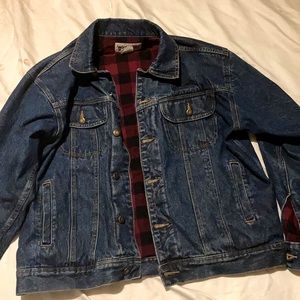 Wrangler Rugged Wear Flannel Lined Jean Jacket